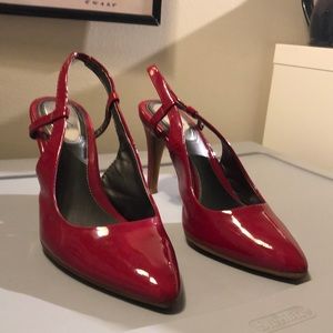 Red Slingback Heels